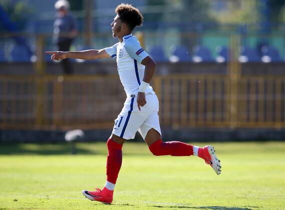 PXL_UEFA European U-17 Championship, group D, England vs. Netherlands 10.05.2017., Zapresic, Croatia - UEFA European U-17 Championship 2017, group D, 3rd round, England vs. Netherlands. Jadon Sancho. IgorxKralj PIXSELL