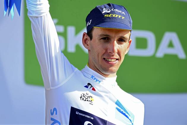 TROYES, FRANCE - JULY 6 : YATES Simon (GBR) Rider of Orica - Scott Team during stage 6 of the 104th edition of the 2017 Tour de France cycling race, a stage of 216 kms between Vesoul and Troyes on July 06, 2017 in Troyes, France, 6 07 2017 CYCLISME : Tour de France 2017 - Etape 6 - Vesoul Troyes - 06 07 2017 Photonews Panoramic 