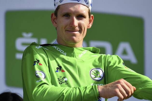 TROYES, FRANCE - JULY 6 : DEMARE Arnaud (FRA) Rider of FDJ during stage 6 of the 104th edition of the 2017 Tour de France cycling race, a stage of 216 kms between Vesoul and Troyes on July 06, 2017 in Troyes, France, 6 07 2017 CYCLISME : Tour de France 2017 - Etape 6 - Vesoul Troyes - 06 07 2017 Photonews Panoramic 
