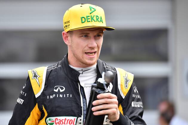 Nico HUELKENBERG,HÜLKENBERG (GER,Renault F1 Team) nach dem Qualifying, Aktion,Einzelbild,angeschnittenes Einzelmotiv,Portraet,Portrait,Porträt. Qualifying,Formel 1:GP von Oesterreich, Red Bull Ring Zeltweg,Spielberg,Saison 2017,am 08.07.2017.