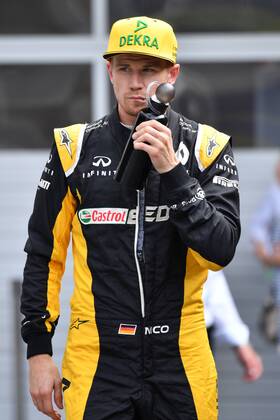 Nico HUELKENBERG,HÜLKENBERG (GER,Renault F1 Team) nach dem Qualifying, Aktion,Einzelbild,angeschnittenes Einzelmotiv,Halbfigur,halbe Figur. Qualifying,Formel 1:GP von Oesterreich, Red Bull Ring Zeltweg,Spielberg,Saison 2017,am 08.07.2017.