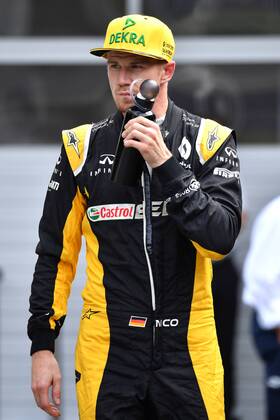 Nico HUELKENBERG,HÜLKENBERG (GER,Renault F1 Team) nach dem Qualifying, Aktion,Einzelbild,angeschnittenes Einzelmotiv,Halbfigur,halbe Figur. Qualifying,Formel 1:GP von Oesterreich, Red Bull Ring Zeltweg,Spielberg,Saison 2017,am 08.07.2017.