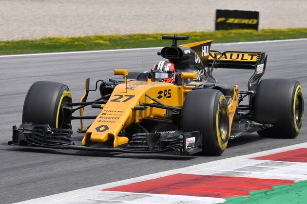 Nico HUELKENBERG,HÜLKENBERG (GER,Renault F1 Team), in seinem Rennwagen, Aktion,Rennen. Formel 1:GP von Oesterreich, Red Bull Ring Zeltweg,Spielberg,Saison 2017,am 09.07.2017.