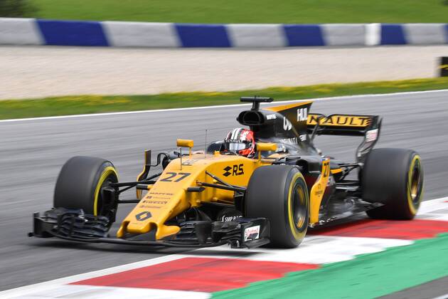 Nico HUELKENBERG,HÜLKENBERG (GER,Renault F1 Team), in seinem Rennwagen, Aktion,Rennen. Formel 1:GP von Oesterreich, Red Bull Ring Zeltweg,Spielberg,Saison 2017,am 09.07.2017.