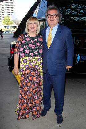 Patricia Riekel und Helmut Markwort bei der Verleihung Bayerischer Sportpreis am 22.07.2017 in München Verleihung Bayerischer Sportpreis 2017 in Muenchen 