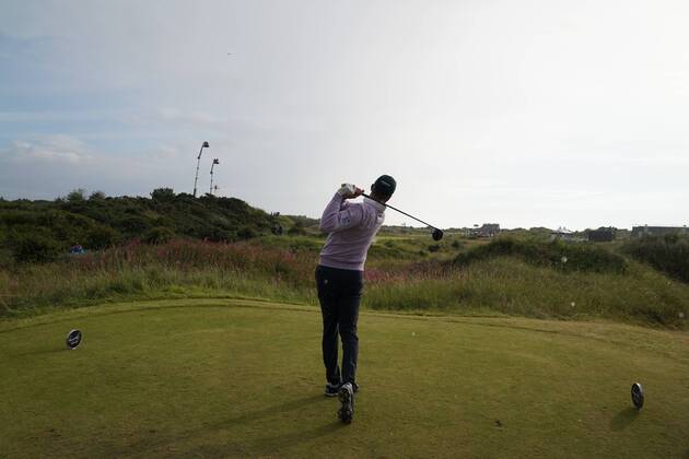 Matt Kucher (USA), JULY 22, 2017 - Golf : Matt Kucher of the United States on the 16th hole during the third round of the 146th British Open Golf Championship at Royal Birkdale Golf Club in Southport, Merseyside, England. NOxTHIRDxPARTYxSALES. (waha020987)