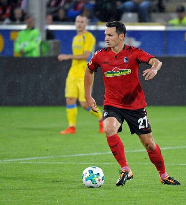 SC Freiburg vs NK Dom?ale Domzale Freiburg, Schwarzwald Stadion, 27.7.2017 Fußball, UEFA; Europa-League-Qualifikation; Saison 2017-2018 Nicolas HÖFLER HOEFLER, SC Freiburg Foto- und alle