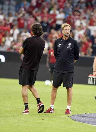 Jürgen Klopp Trainer des FC Liverpool beim Audi Cup Spiel FC Bayern München gegen FC Liverpool am 1.8.2017 in München Jürgen Klopp Trainer des FC Liverpool beim Audi Cup Spiel FC Bayern München gegen FC Liverpool am 1.8.2017 in München