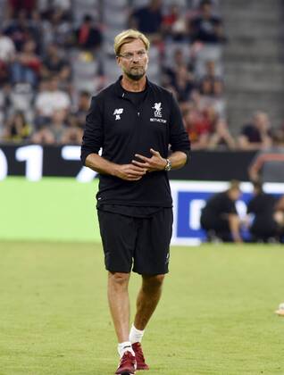 Jürgen Klopp Trainer des FC Liverpool beim Audi Cup Spiel FC Bayern München gegen FC Liverpool am 1.8.2017 in München Jürgen Klopp Trainer des FC Liverpool beim Audi Cup Spiel FC Bayern München gegen FC Liverpool am 1.8.2017 in München