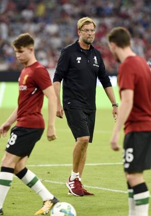 Jürgen Klopp Trainer des FC Liverpool beim Audi Cup Spiel FC Bayern München gegen FC Liverpool am 1.8.2017 in München Jürgen Klopp Trainer des FC Liverpool beim Audi Cup Spiel FC Bayern München gegen FC Liverpool am 1.8.2017 in München