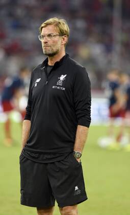 Jürgen Klopp Trainer des FC Liverpool beim Audi Cup Spiel FC Bayern München gegen FC Liverpool am 1.8.2017 in München Jürgen Klopp Trainer des FC Liverpool beim Audi Cup Spiel FC Bayern München gegen FC Liverpool am 1.8.2017 in München