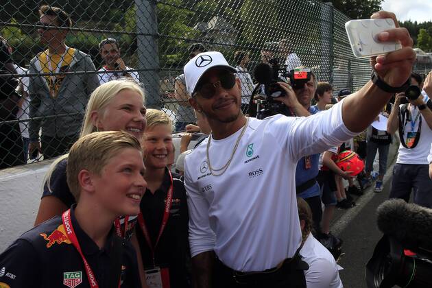 24.08.2017 - Lewis Hamilton (GBR) Mercedes AMG F1 W08 Belgian Grand Prix, Spa-Francorchamps 24 - 27 August 2017 24.08.2017 - Lewis Hamilton (GBR) Mercedes AMG F1 W08