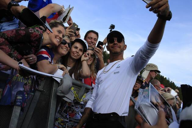 24.08.2017 - Lewis Hamilton (GBR) Mercedes AMG F1 W08 Belgian Grand Prix, Spa-Francorchamps 24 - 27 August 2017 24.08.2017 - Lewis Hamilton (GBR) Mercedes AMG F1 W08