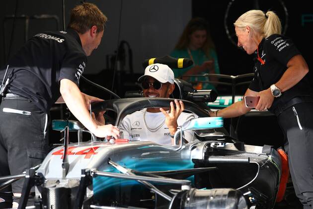 24.08.2017 - Lewis Hamilton (GBR) Mercedes AMG F1 W08 Belgian Grand Prix, Spa-Francorchamps 24 - 27 August 2017 24.08.2017 - Lewis Hamilton (GBR) Mercedes AMG F1 W08