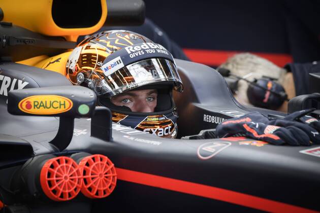Red Bull s Dutch driver Max Verstappen pictured during the free practice for the Grand Prix F1 of Belgium race, in Spa-Francorchamps, Friday 25 August 2017. The Spa-Francorchamps Formula One Grand Prix takes place this weekend, from August 25th to August 27th. NICOLASxLAMBERT x05152076x