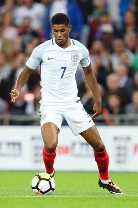 EnglandÕs Marcus Rashford during the World Cup Qualifying - European - Group F match at Wembley Stadium, London. Picture date 4th September 2017. Picture credit should read: Charlie Forgham-Bailey Sportimage EDITORIAL USE ONLY. No use with unauthorised audio, video, data, fixture lists, club league logos or live services. Online in-match use limited to 120 images, no video emulation. No use in betting, games or single club league player publications.