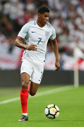 EnglandÕs Marcus Rashford during the World Cup Qualifying - European - Group F match at Wembley Stadium, London. Picture date 4th September 2017. Picture credit should read: Charlie Forgham-Bailey Sportimage EDITORIAL USE ONLY. No use with unauthorised audio, video, data, fixture lists, club league logos or live services. Online in-match use limited to 120 images, no video emulation. No use in betting, games or single club league player publications.