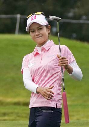 Golf: Miyazato hoping to close out career with coveted major title Ai Miyazato of Japan smiles after a putt during a practice round for the Evian Championship at Evian Resort Golf Club in Evian-les-Bains, France, on Sept. 12, 2017. Miyazato, who won the tournament in 2009 and 2011 before it became a major in 2013, will retire at the end of the event starting Sept. 14. 