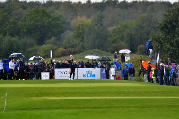 15-09-2017 GOLF:KLM OPEN:SPIJK KLM Open tweede dag Sebastian Heisele GER slaat af Foto: Henk Seppen xVIxVIxImagesx xSoenarxChamidxsportfotografiexIVx 8752423