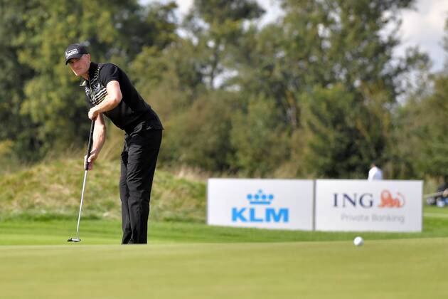 15-09-2017 GOLF:KLM OPEN:SPIJK KLM Open tweede dag Sebastian Heisele GER aan het putten Foto: Henk Seppen xVIxVIxImagesx xSoenarxChamidxsportfotografiexIVx 8752438