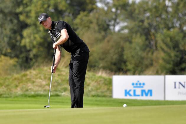15-09-2017 GOLF:KLM OPEN:SPIJK KLM Open tweede dag Sebastian Heisele GER aan het putten Foto: Henk Seppen xVIxVIxImagesx xSoenarxChamidxsportfotografiexIVx 8752439