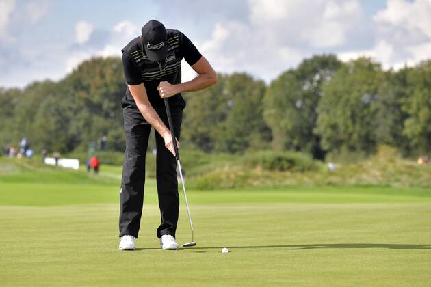 15-09-2017 GOLF:KLM OPEN:SPIJK KLM Open tweede dag Sebastian Heisele GER aan het putten Foto: Henk Seppen xVIxVIxImagesx xSoenarxChamidxsportfotografiexIVx 8752440