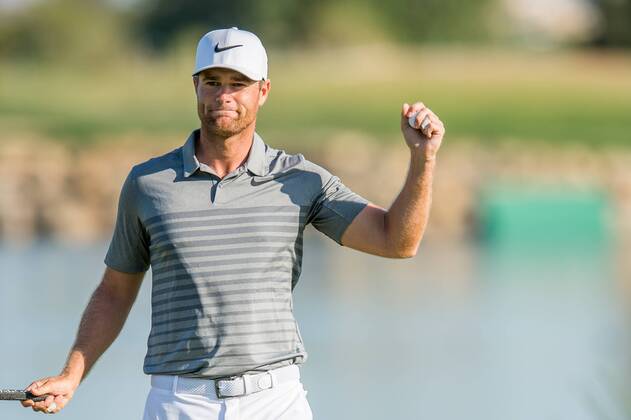 Lucas Bjerregaard wins the 2017 Portugal Masters during day 4 of the European Tour - Portugal Masters 2017 at Dom Pedro Victoria Golf Course, Vilamoura, Portugal on 24 September 2017. Copyright: xMatthewxBuchanx 16770295