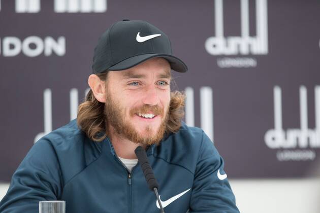 4th October 2017, The Old Course, St Andrews, Scotland; Alfred Dunhill Links Championship, practice round; Tommy Fleetwood speaks to the media after a practice round on the Old Course, St Andrews before the Alfred Dunhill Links Championship  ActionPlus11937541