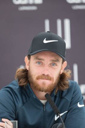 4th October 2017, The Old Course, St Andrews, Scotland; Alfred Dunhill Links Championship, practice round; Tommy Fleetwood speaks to the media after a practice round on the Old Course, St Andrews before the Alfred Dunhill Links Championship  ActionPlus11937542