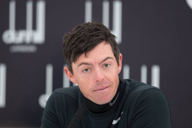 4th October 2017, The Old Course, St Andrews, Scotland; Alfred Dunhill Links Championship, practice round; Rory McIlroy, of Northern Ireland, speaks to the media Aftera practice round on the Old Course, St Andrews, before the Alfred Dunhill Links Championship  ActionPlus11937545