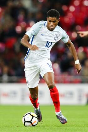 England s Marcus Rashford during the World Cup Qualifying - European - Group F match at Wembley Stadium, London. Picture date 5th October 2017. Picture credit should read: Charlie Forgham-Bailey Sportimage EDITORIAL USE ONLY. No use with unauthorised audio, video, data, fixture lists, club league logos or live services. Online in-match use limited to 120 images, no video emulation. No use in betting, games or single club league player publications.