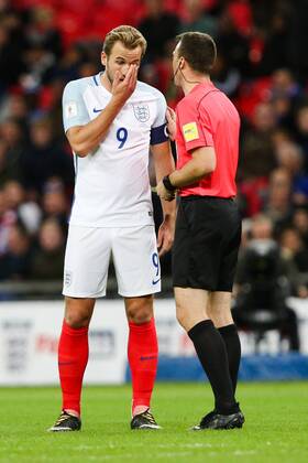 England s Harry Kane during the World Cup Qualifying - European - Group F match at Wembley Stadium, London. Picture date 5th October 2017. Picture credit should read: Charlie Forgham-Bailey Sportimage EDITORIAL USE ONLY. No use with unauthorised audio, video, data, fixture lists, club league logos or live services. Online in-match use limited to 120 images, no video emulation. No use in betting, games or single club league player publications.