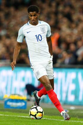 England s Marcus Rashford during the World Cup Qualifying - European - Group F match at Wembley Stadium, London. Picture date 5th October 2017. Picture credit should read: Charlie Forgham-Bailey Sportimage EDITORIAL USE ONLY. No use with unauthorised audio, video, data, fixture lists, club league logos or live services. Online in-match use limited to 120 images, no video emulation. No use in betting, games or single club league player publications.