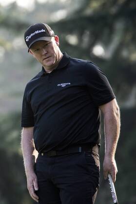 15th October 2017, Golf Club Milano, Monza, Italy; Marcus Fraser of Australia during the Italian Open Golf final round;  ActionPlus11940859