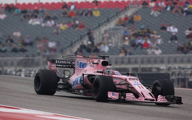Sergio Perez, Sahara Force India F1, formula 1 GP, USA in Austin, 20.10.2017 Photo:mspb Jean Pentin Sergio Perez, formula 1 GP, USA