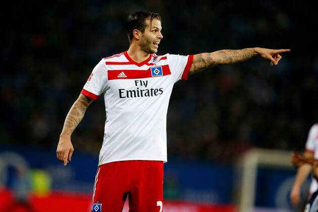 Hamburg,, 20. Oktober 2017 - Fußball, 1. Bundesliga 2017 18, Hamburger SV - FC Bayern München: Dennis Diekmeier (Hamburger SV, 2)