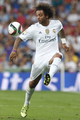 MADRID, 17-08-2015. Santiago Bernabeu Stadium, Santiago Bernabeu trophy. 2015 2016. Real Madrid 2-1 Galatasaray. Marcelo Vieira of Real Madrid. Real Madrid - Galatasaray (Santiago Bernabeu trophy)