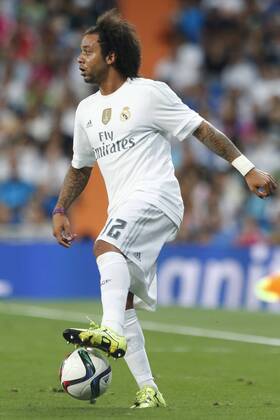 MADRID, 17-08-2015. Santiago Bernabeu Stadium, Santiago Bernabeu trophy. 2015 2016. Real Madrid 2-1 Galatasaray. Marcelo Vieira of Real Madrid. Real Madrid - Galatasaray (Santiago Bernabeu trophy)