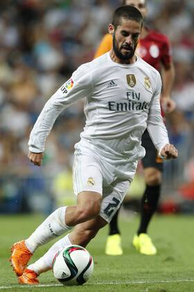 MADRID, 17-08-2015. Santiago Bernabeu Stadium, Santiago Bernabeu trophy. 2015 2016. Real Madrid 2-1 Galatasaray. Isco Alarcon of Real Madrid. Real Madrid - Galatasaray (Santiago Bernabeu trophy)