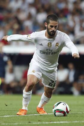 MADRID, 17-08-2015. Santiago Bernabeu Stadium, Santiago Bernabeu trophy. 2015 2016. Real Madrid 2-1 Galatasaray. Isco Alarcon of Real Madrid. Real Madrid - Galatasaray (Santiago Bernabeu trophy)