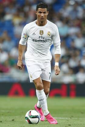 MADRID, 17-08-2015. Santiago Bernabeu Stadium, Santiago Bernabeu trophy. 2015 2016. Real Madrid 2-1 Galatasaray. Cristiano Ronaldo of Real Madrid. Real Madrid - Galatasaray (Santiago Bernabeu trophy)