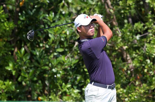 South Korean golfer Si Woo Kim competes at the PGA Golf Herren s OHL Classic at Mayakoba in Playa del Carmen, Quintana Roo, Mexico, 09 November 2017. The 11th edition of the tournament with a 7.1 million dollar award will grant the winner a direct pass to Augusta s Masters. OHL Classic at Mayakoba in Playa del Carmen !ACHTUNG: NUR REDAKTIONELLE NUTZUNG!  Copyright: xAlonsoxCupulx PDC005 20171109-636458675477765403
