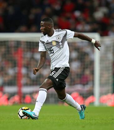 10.11.2017, Fussball Länderspiel, England - Deutschland, in Wembley National Stadium London. Antonio Rüdiger (Deutschland)