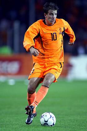 eindhoven 11-10-2003 , ek kwalificatie nederland - moldavie 5-0. rafael van der vaart rafael van der vaart