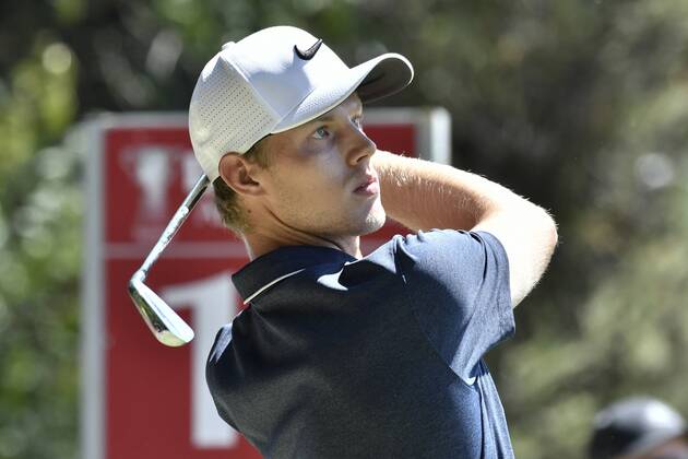 26th November 2017, The Australian Golf Club, Sydney, Australia; Emirates Australian Open Golf, final round; Winner Cameron Davis (AUS) hits a tee shot on the 15th  ActionPlus11956386