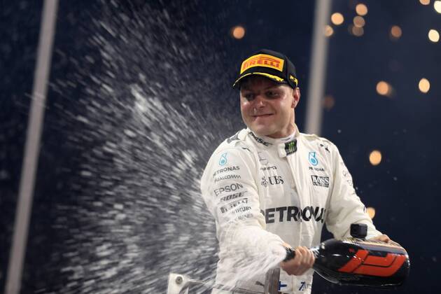 26th November 2017, Yas Marina Circuit, Abu Dhabi, UAE; Abu Dhabi Formula One Grand Prix, Sunday race day; Valtteri Bottas - Mercedes AMG Petronas F1 Team wins the race  ActionPlus11956629