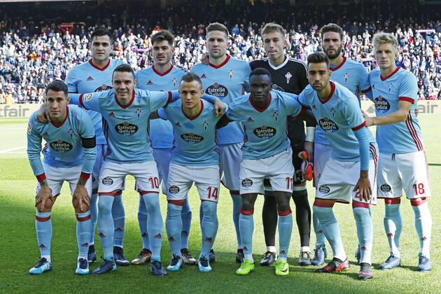 Celta team group Mannschaftsbild Totale line-up (Celta), DECEMBER 2, 2017 - Football Soccer : Spanish Primera Division Liga Santander match between FC Barcelona Barca 2-2 Celta de Vigo at Camp Nou stadium in Barcelona, Spain. NOxTHIRDxPARTYxSALES. (oqma024532)