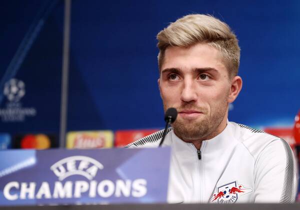 RB Leipzig - PK Champions League Leipzig, 05.12.2017, Red Bull Arena, Fussball, UEFA Champions League, Gruppe G, 6.Spieltag, Pressekonferenz am Vortag der Partie RB Leipzig vs. Besiktas Istanbul , Im Bild: Kevin Kampl (44, Leipzig) ,
