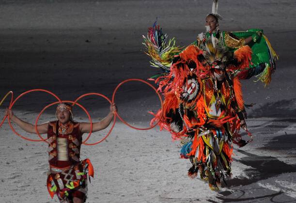 Eröffnungsfeier der XXI. Olympischen Winterspiel in Vancouver Ureinwohner Kanadas, Vancouver Kanada