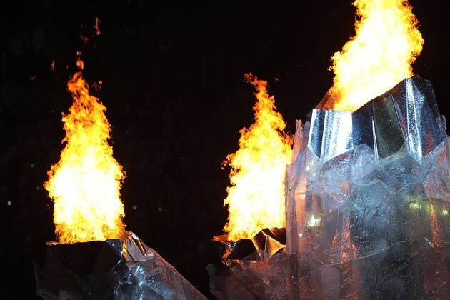 Eröffnungsfeier der XXI. Olympischen Winterspiel in Vancouver Die Olympische Flamme, Vancouver Kanada